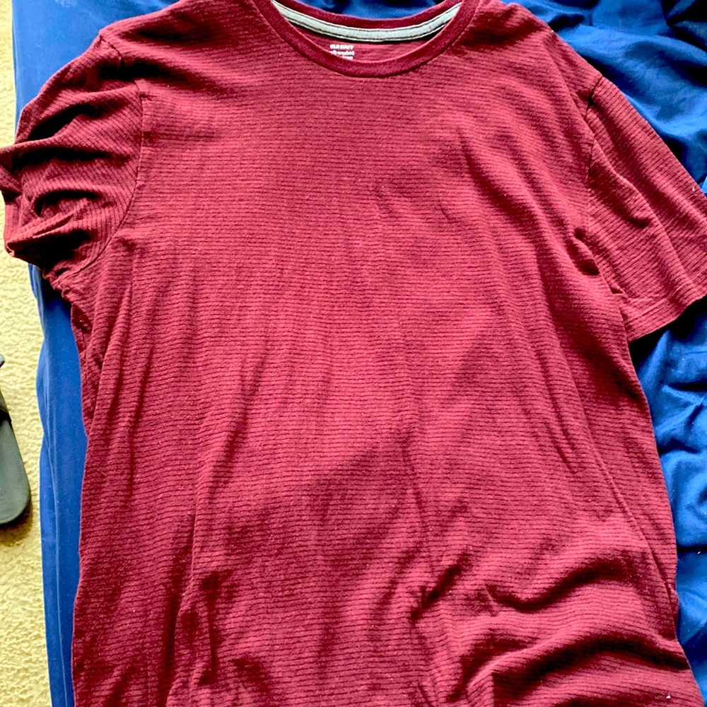 I’m selling a large burgundy Old navy t shirt